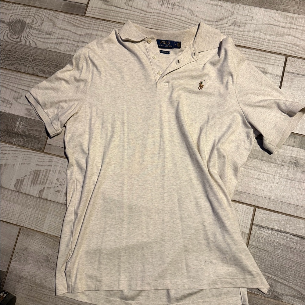 Ralph Lauren Men's Beige Polo Shirt